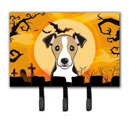 Jensendistributionservices Halloween Jack Russell Terrier Leash & Key Holder MI1718289